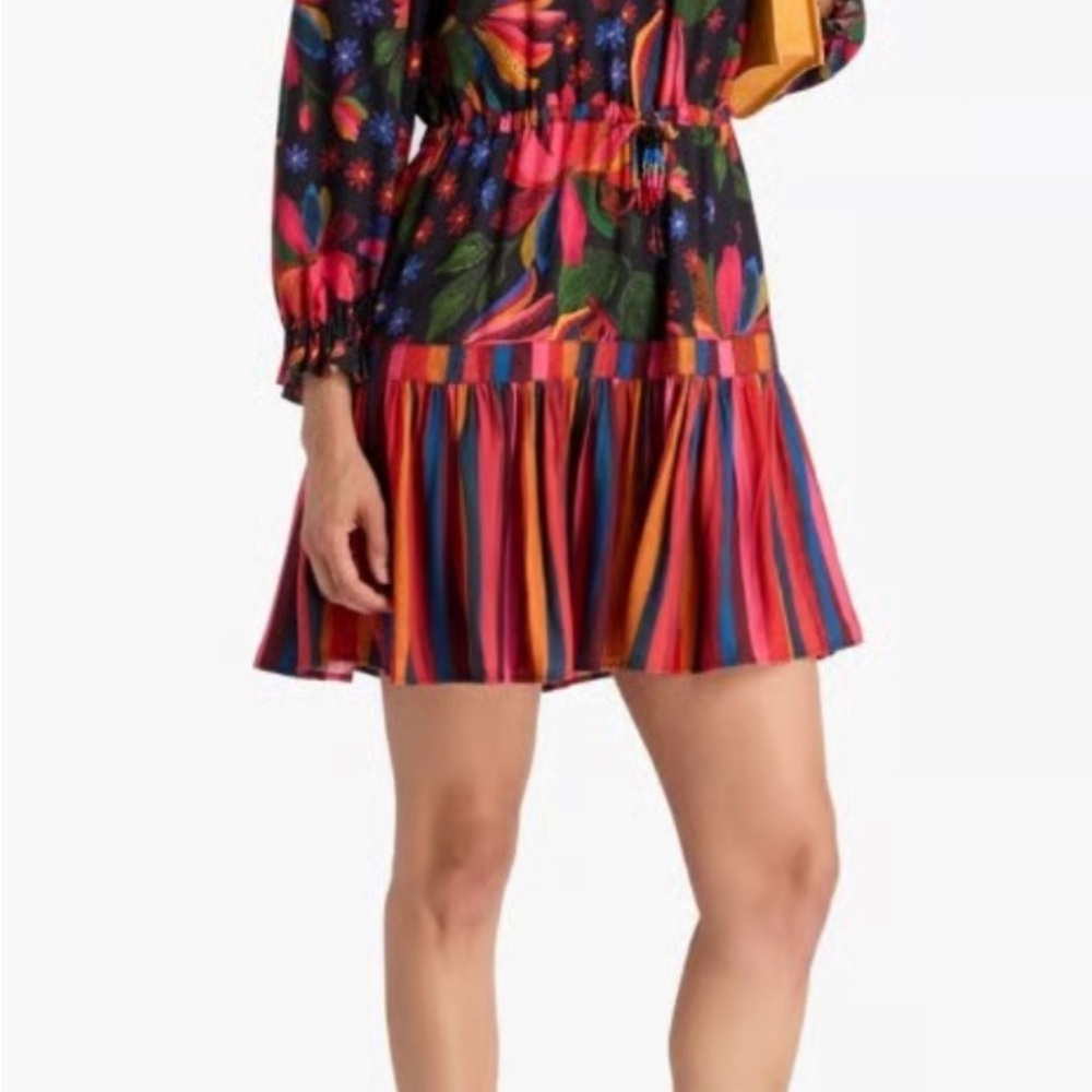 Farm Rio Black Banana Sky
Mini Dress Colorful Floral Dress Size Small NWT - Picture 2 of 14